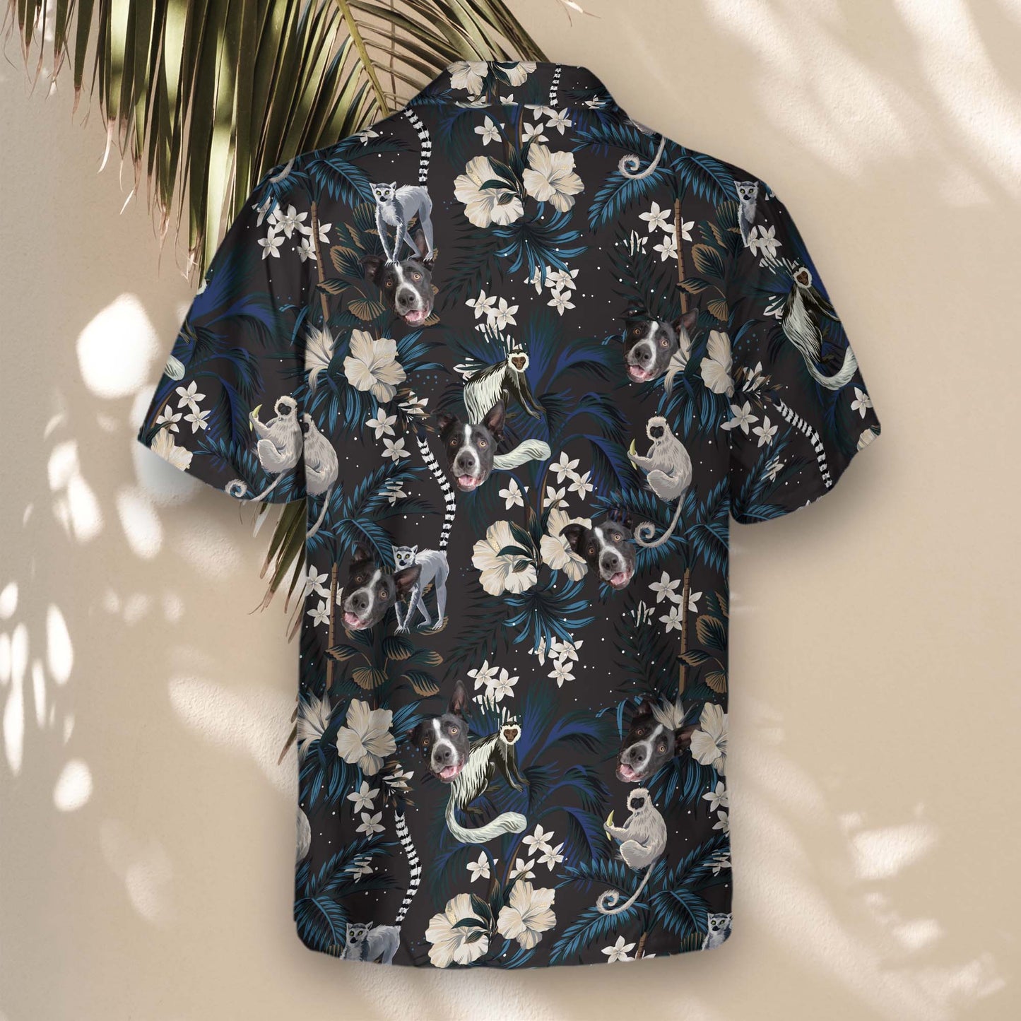Tropical Night Bloom | Aloha Custom Hawaiian Shirts with Faces or Logos