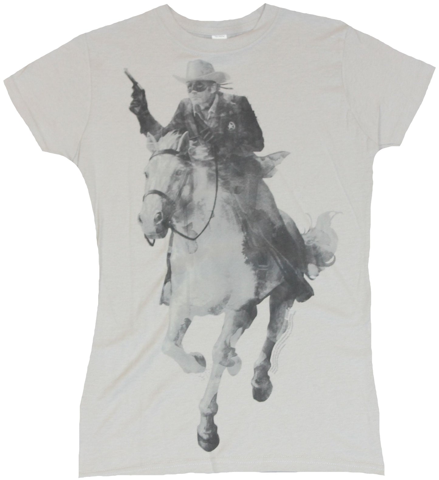 The Lone Ranger Girls Juniors T-Shirt - Galloping Movie Image