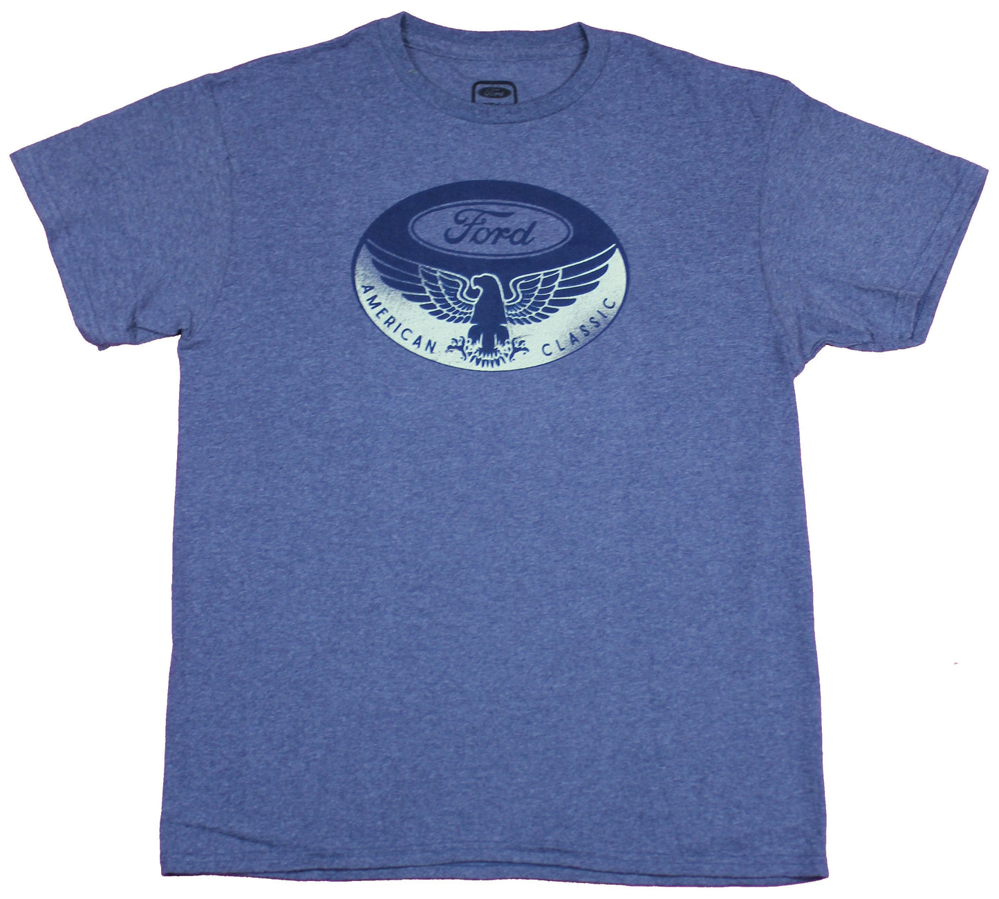 Ford Motors Mens T-Shirt - American Classic Distressed Eagle Image