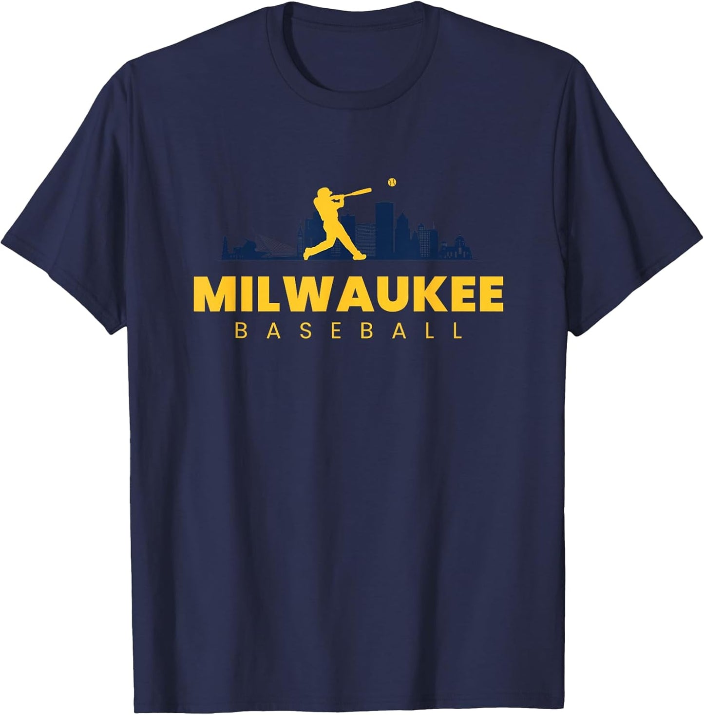 Milwaukee Baseball Vintage Minimalist Retro Baseball Lover T-Shirt