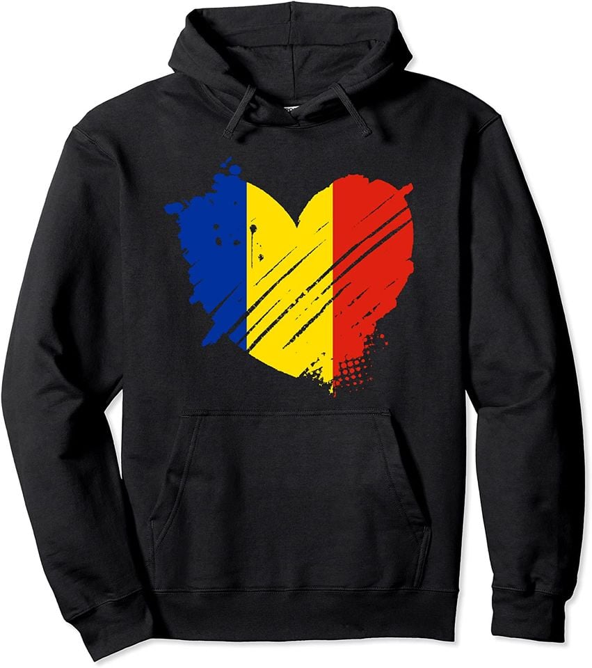 Man In Romanian Hoodie I love It is in my DNA Gift for Romanians Pullover