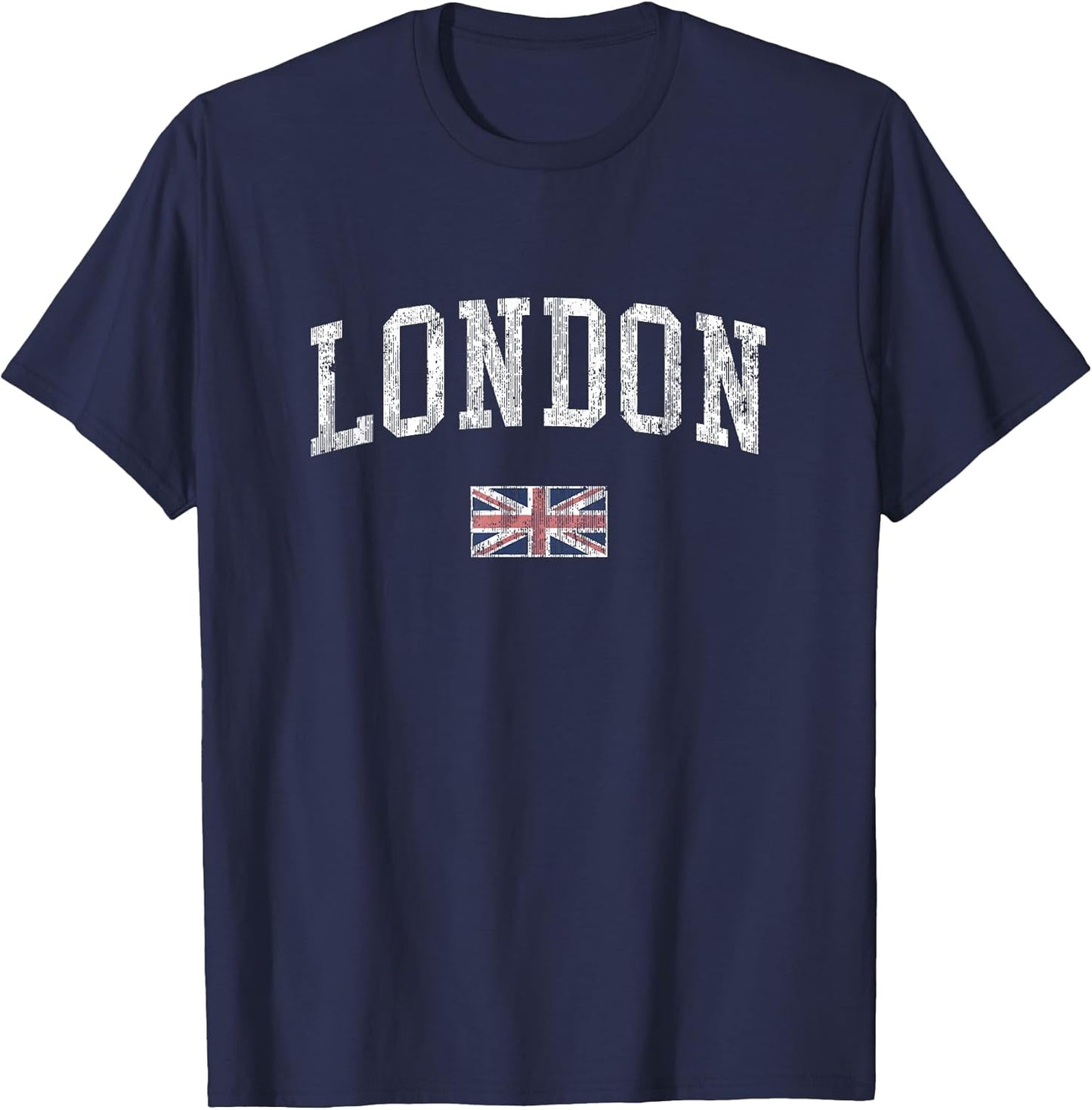 London England Vintage Sports Design British Flag T-Shirt