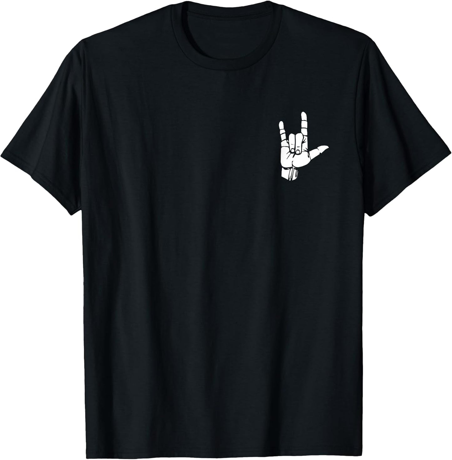 ASL I Love You T-Shirt Gift American Sign Language Tee T-Shirt