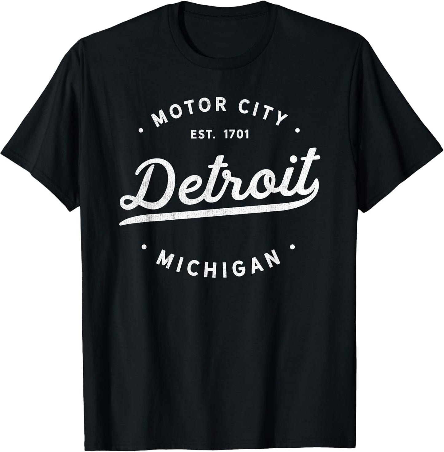 Classic Retro Vintage Detroit Michigan Motor City T-Shirt