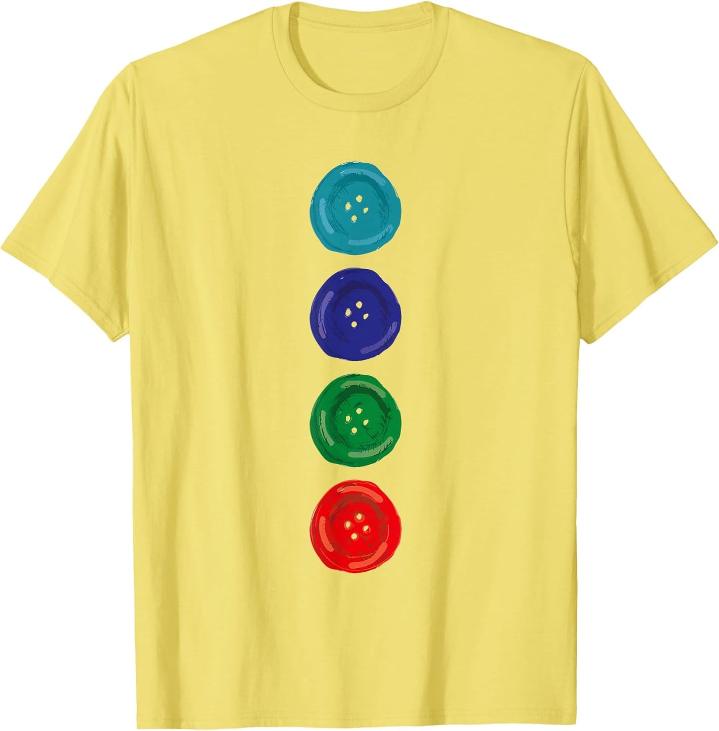 Four Groovy Buttons Blue Cat Funny Halloween Costume Kids T-Shirt