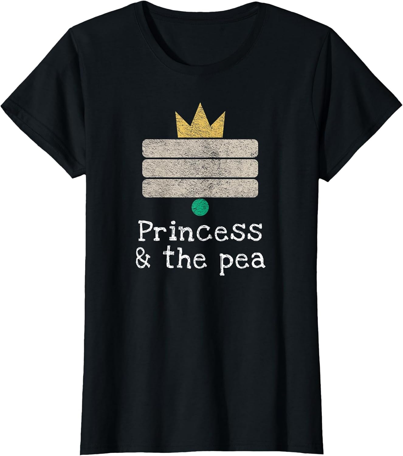 "The Princess and the Pea" Fairy Tale, Andersen, Minimalism T-Shirt
