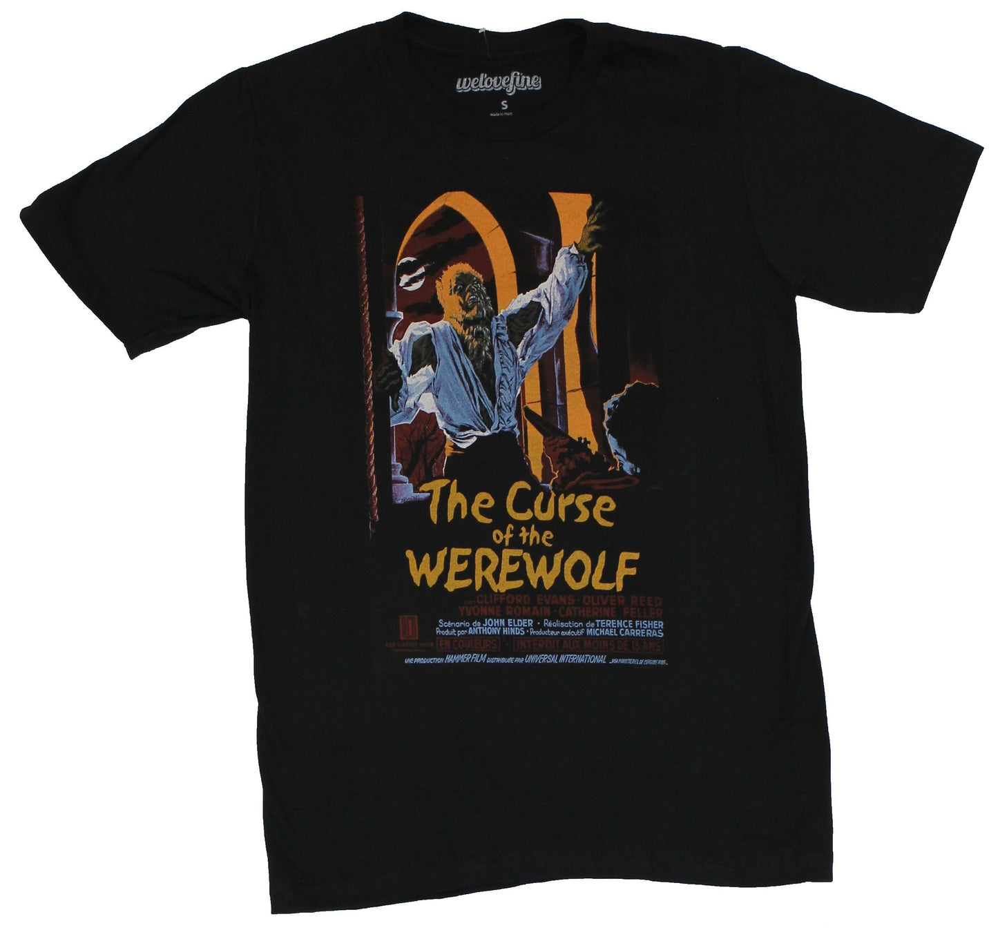 Curse of the Werewolf Mens T-Shirt - Classic Movie Poster Image