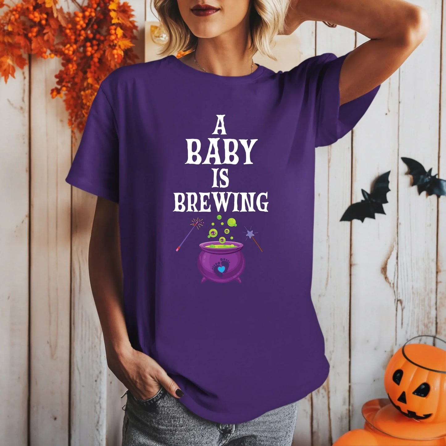 Personalized A Baby Is Brewing Shirt – Custom Baby Gender Reveal Tee Hoodie, Sweatshirt | InkThreadWorks.com (Image 5)