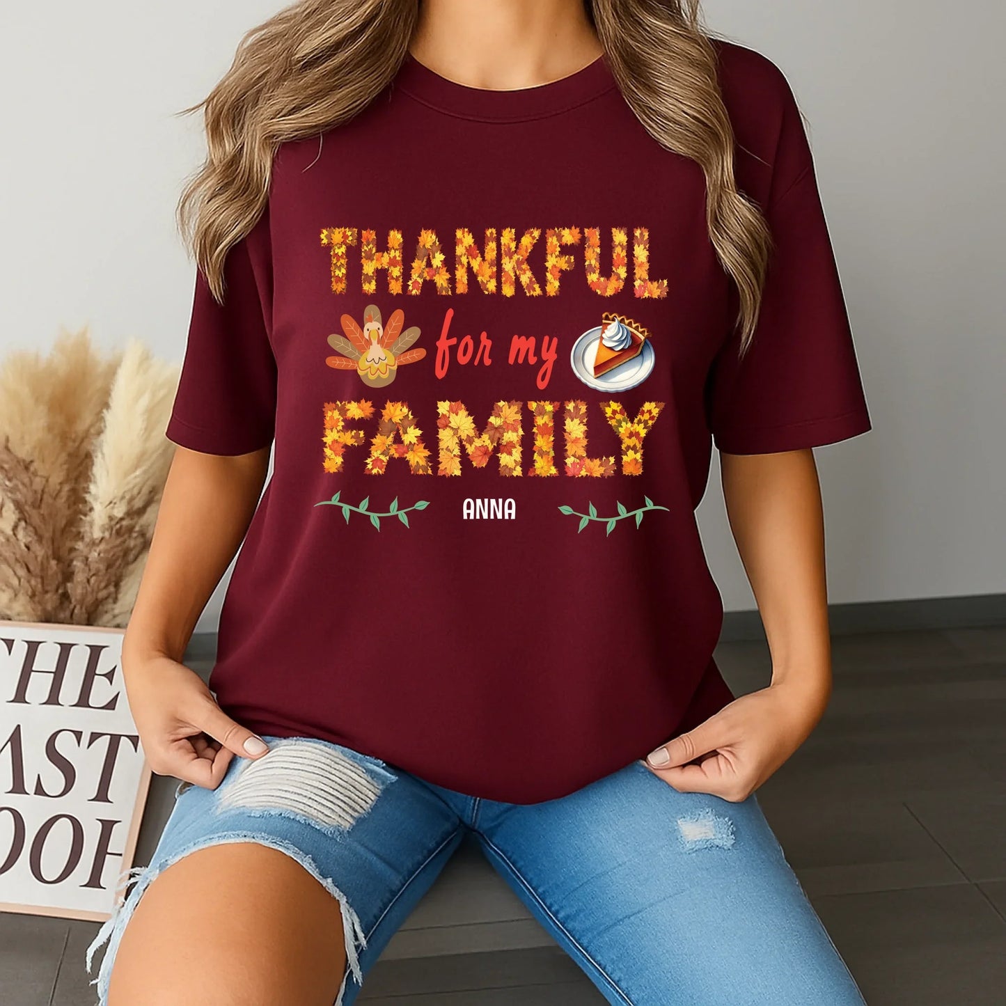 Personalized Thanksgiving Family 2025 Shirt – Custom Name Gift Tee Hoodie, Sweatshirt | InkThreadWorks.com (Image 5)