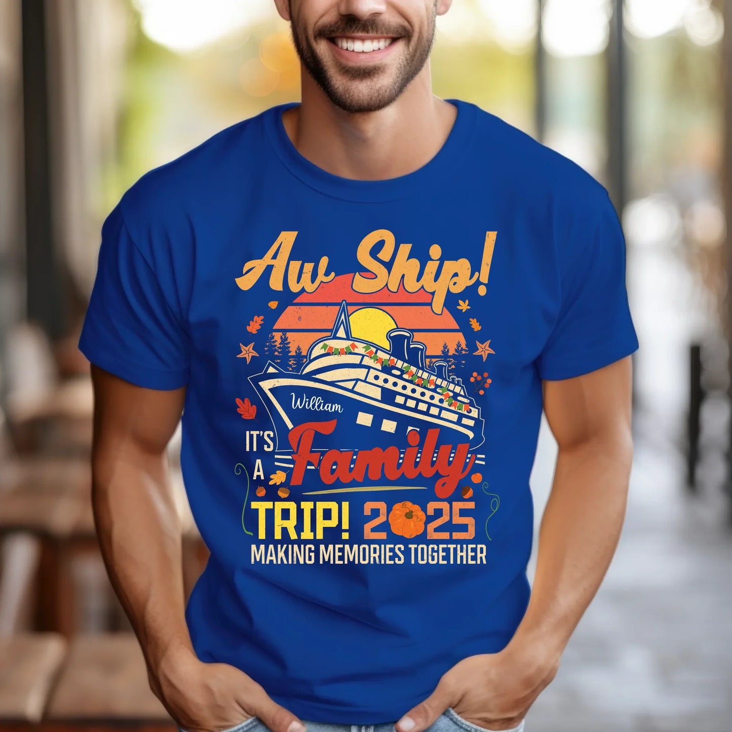 Thanksgiving Family Cruise Shirt 2025 – Personalized Family Trip T-Shirt with Custom Name Hoodie, Sweatshirt (Image 5)