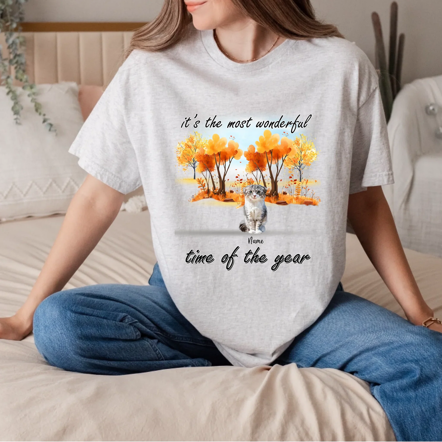 Personalized Thanksgiving Cat Shirt – Custom Names & Breeds – It’s the Most Wonderful Time of the Year Hoodie,... (Image 5)