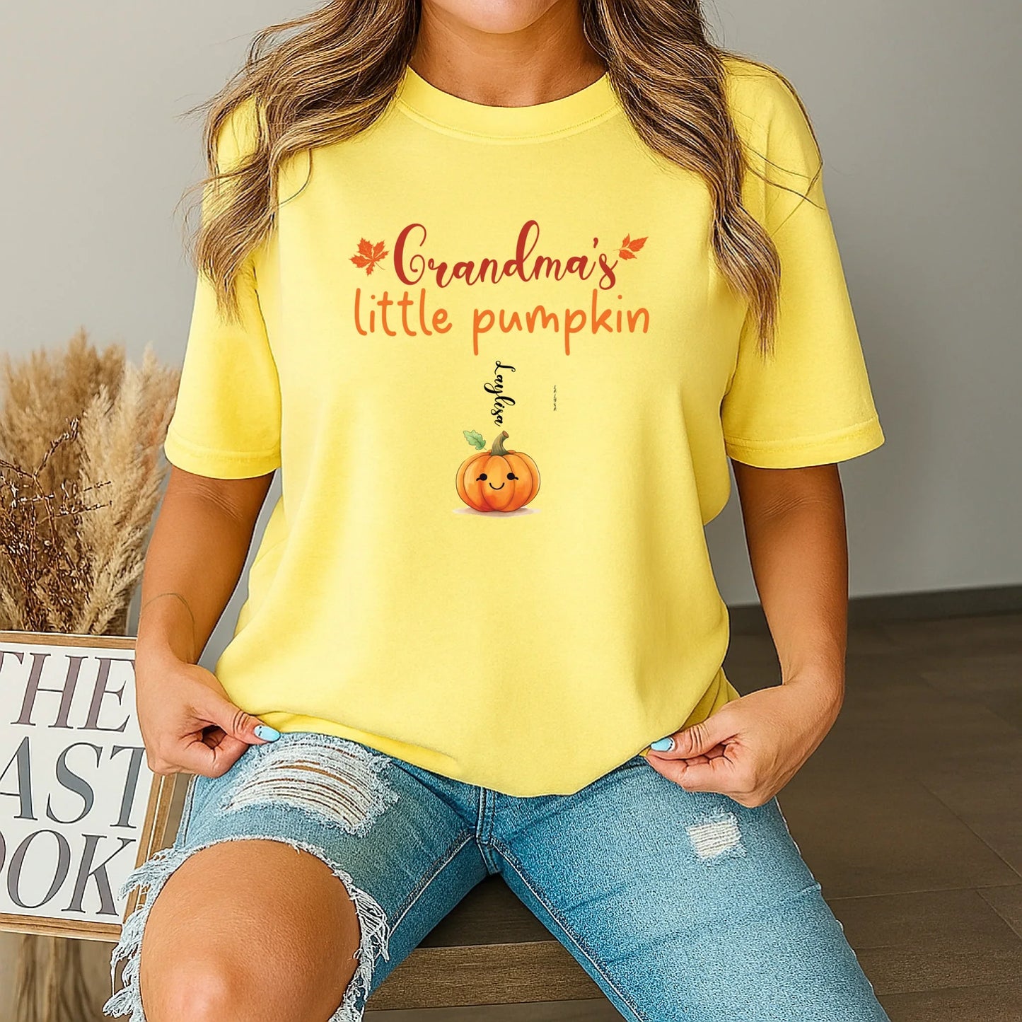 Personalized Grandma’s Little Pumpkins Shirt – Custom Grandkids Names Tee Hoodie, Sweatshirt | InkThreadWorks.com (Image 5)