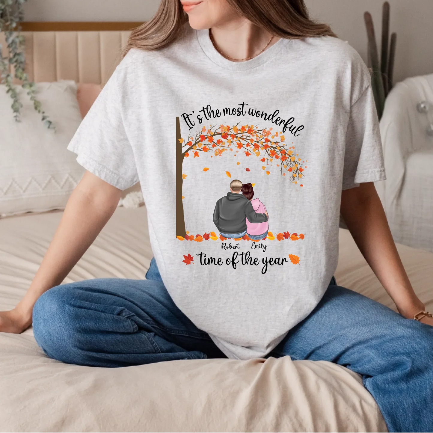 Personalized Family Fall Shirt – Custom Names & Characters Hoodie, Sweatshirt | InkThreadWorks.com (Image 5)