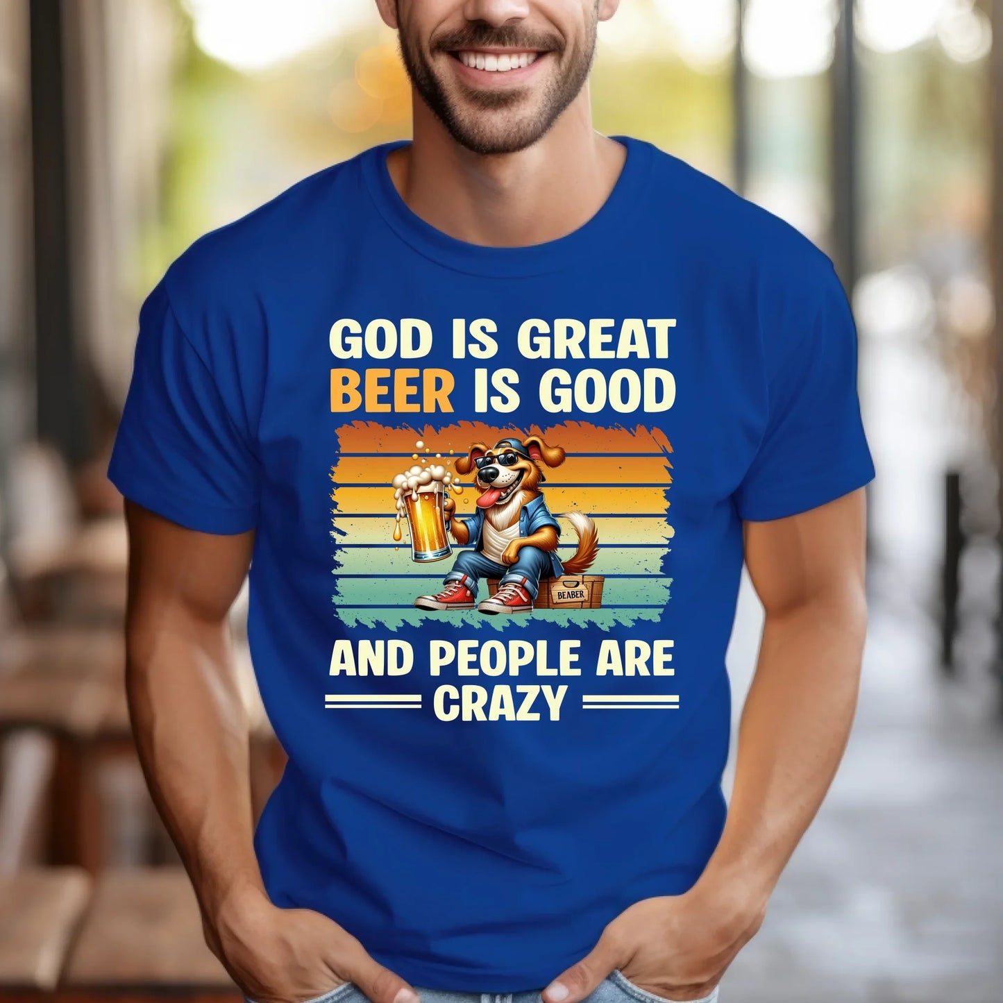 Personalized “God Is Great, Beer Is Good, And People Are Crazy” Pet T-Shirt – Custom Dog or Cat Design Hoodie,... (Image 5)