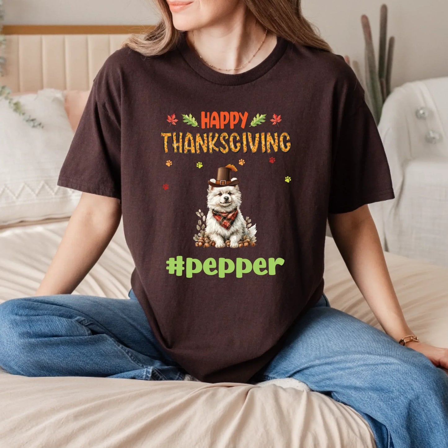 Personalized Dog Thanksgiving Shirt – Custom Dog Breeds & Names – Funny Fall Pet Gift for Dog Lovers Hoodie,... (Image 5)