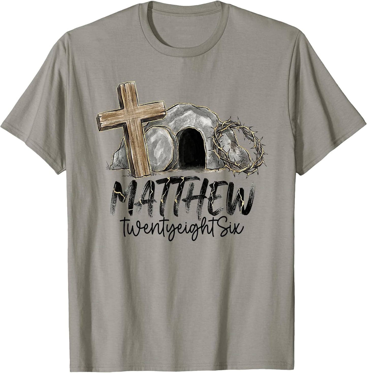 He Has Risen Matthew Twenty Eight Six Christian Easter Bible T-Shirt