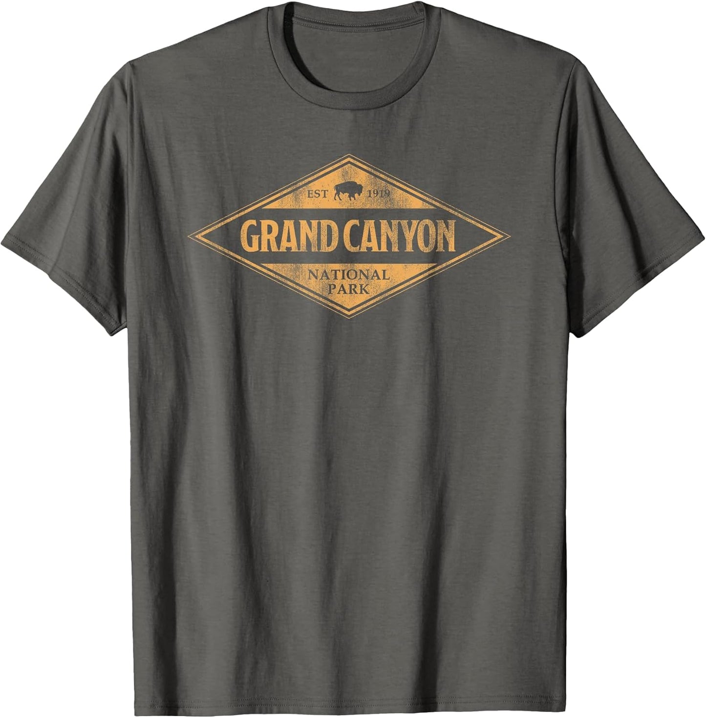 Grand Canyon National Park Shirt Bison Graphic Mens Hiking T-Shirt