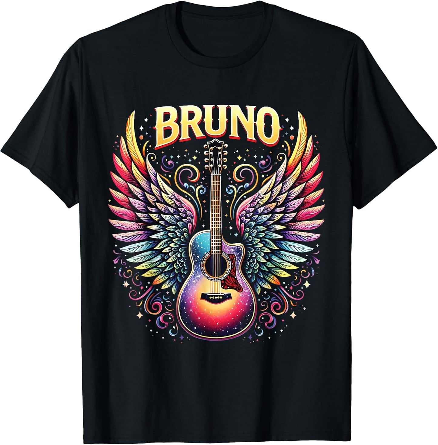 Retro Bruno Personalized Name I Love Bruno 70's 80's Vintage T-Shirt