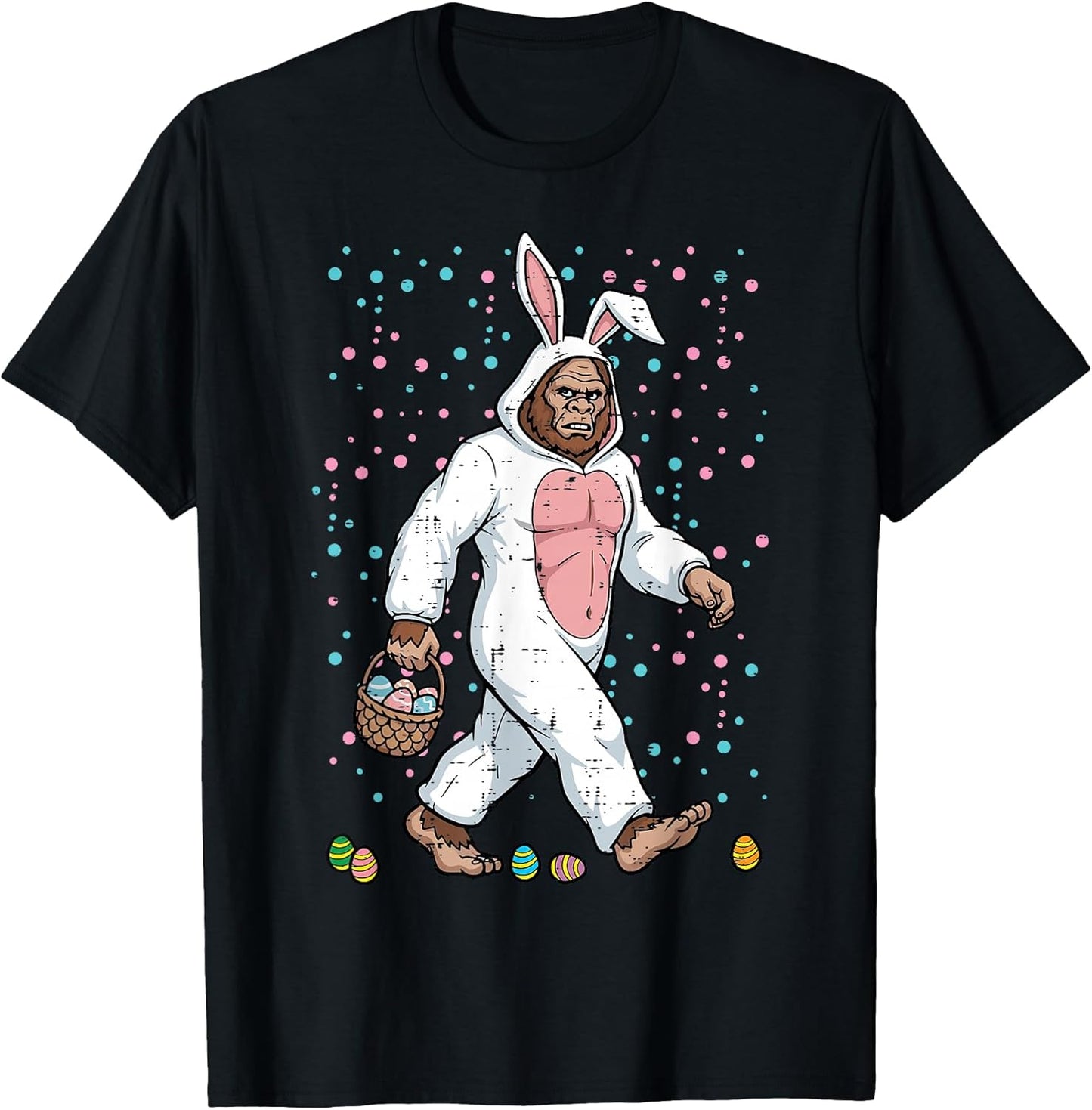 Bigfoot Easter Bunny Costume Funny Sasquatch Men Women Kids T-Shirt