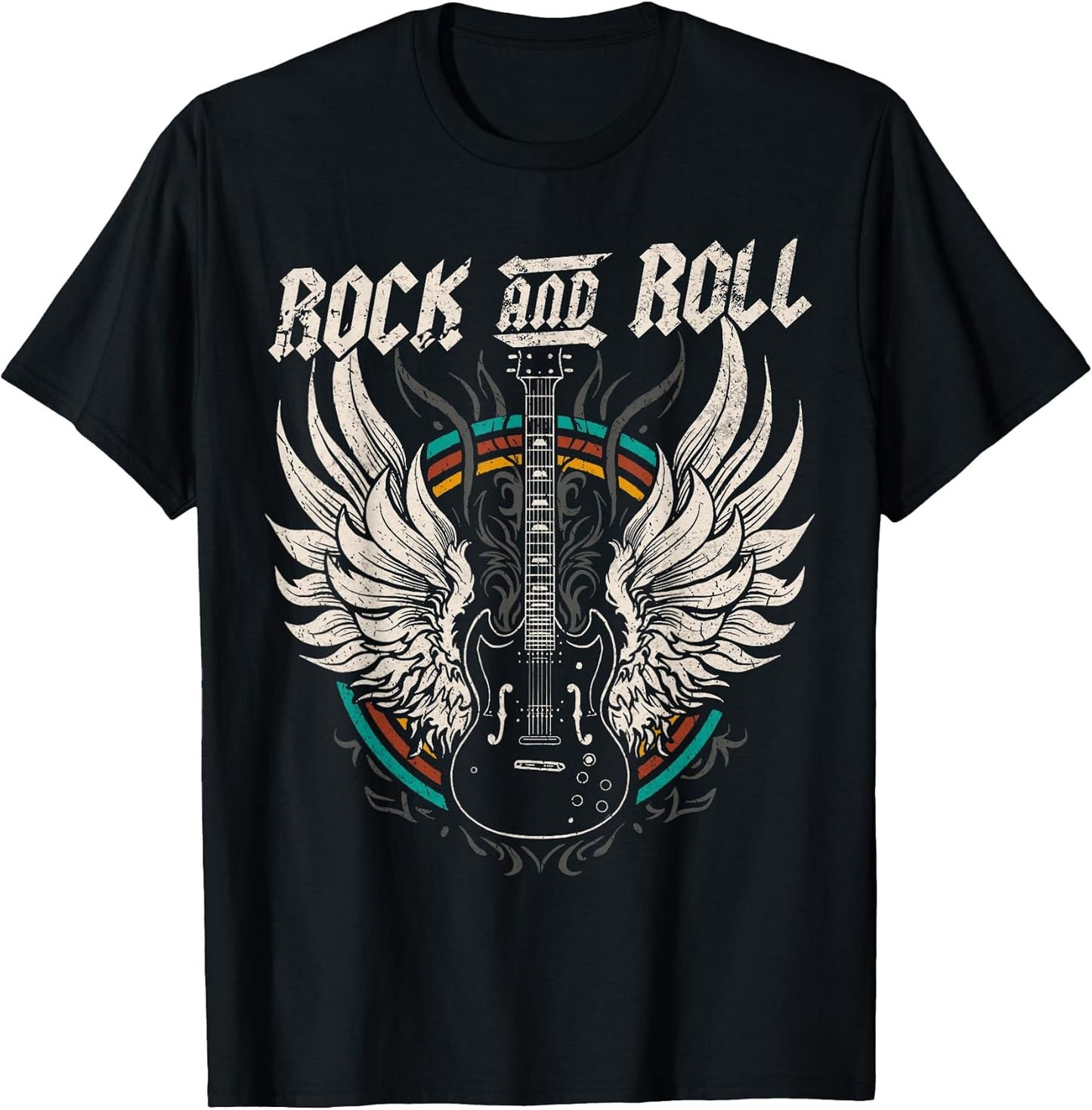 Rock and Roll Guitar Vintage Rock Music T-Shirt