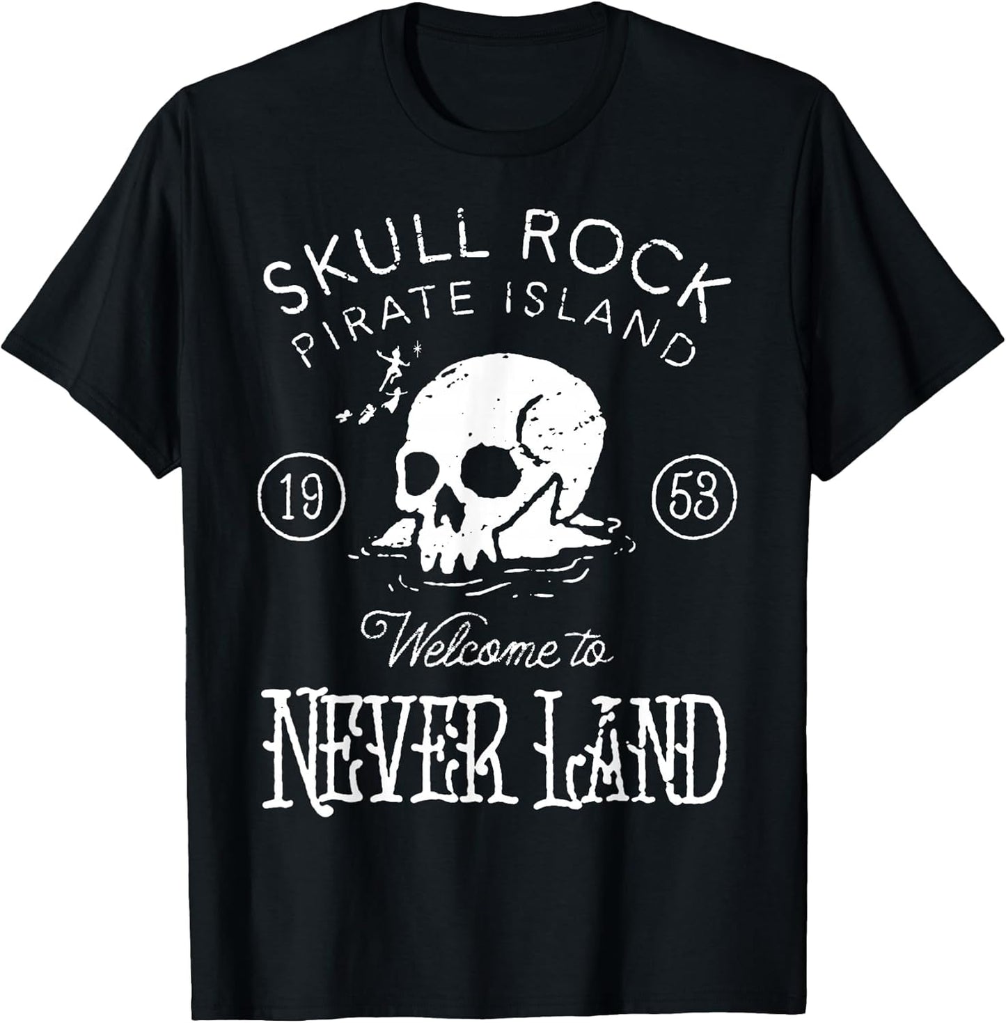 Peter Pan Skull Rock Vintage Poster T-Shirt
