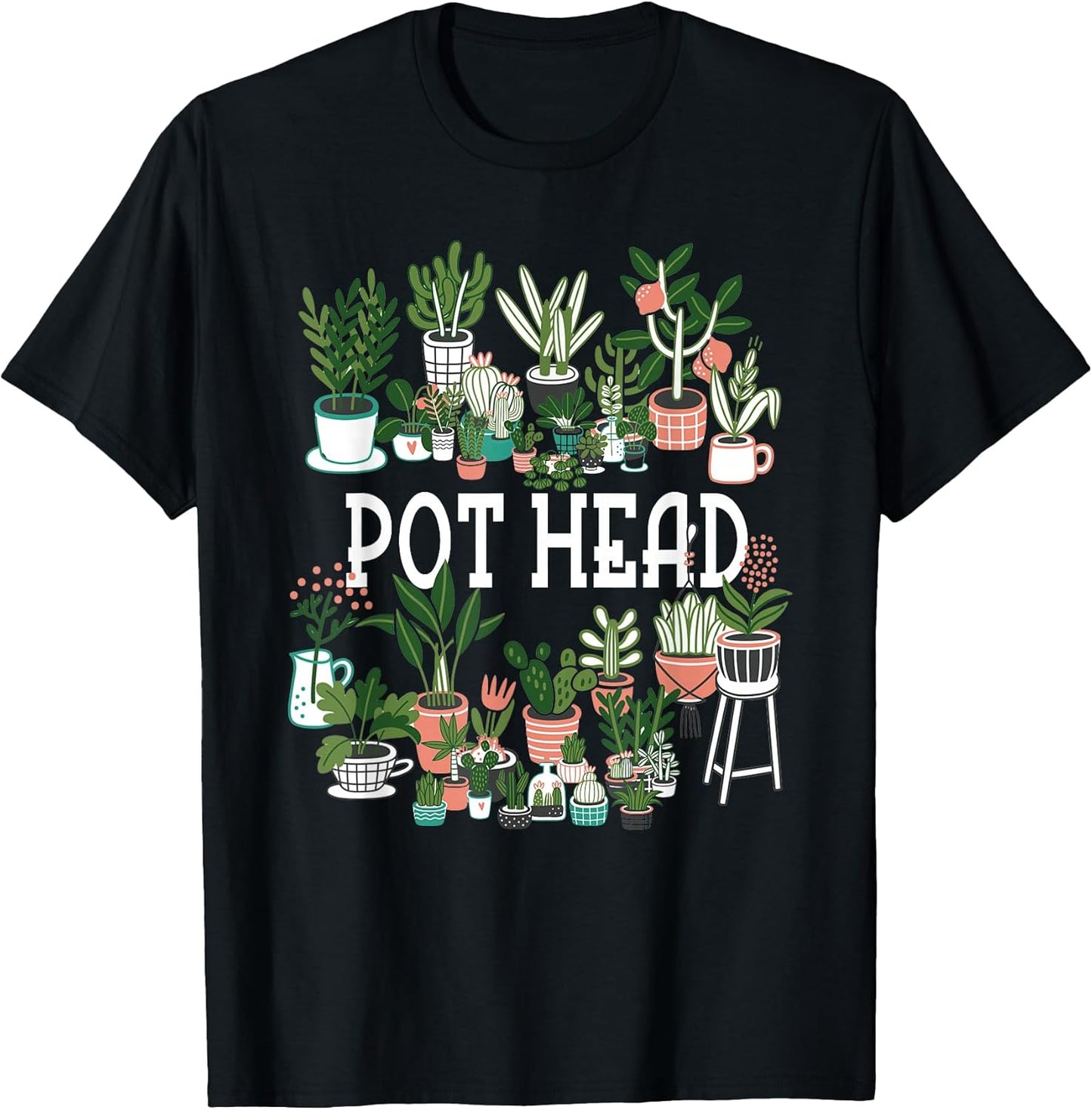 Plant Lover and Gardener: Pot Head Succulent Short Sleeve T-Shirt