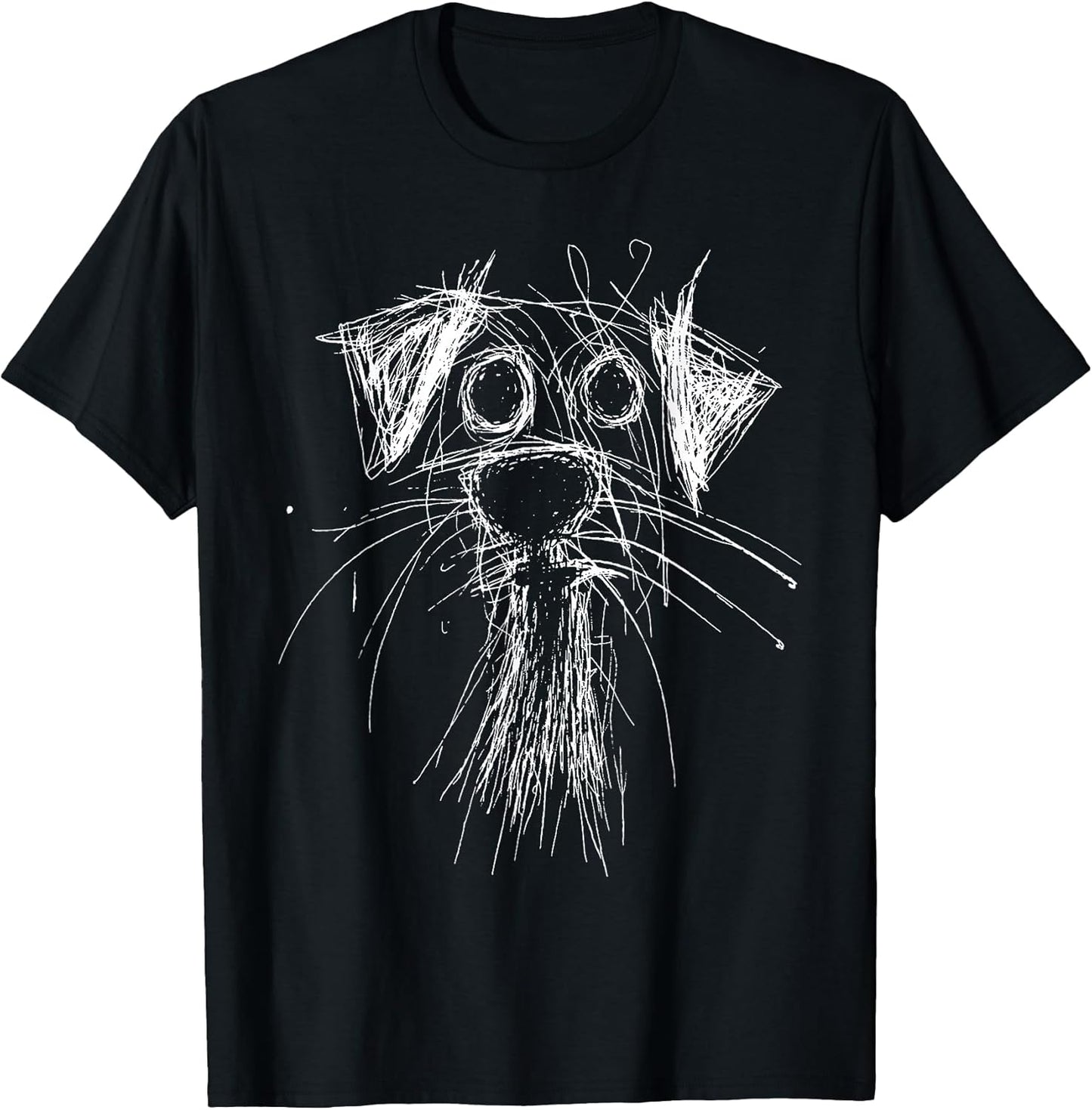 Funny Scribble Puppy Doodle Sketch Minimalist