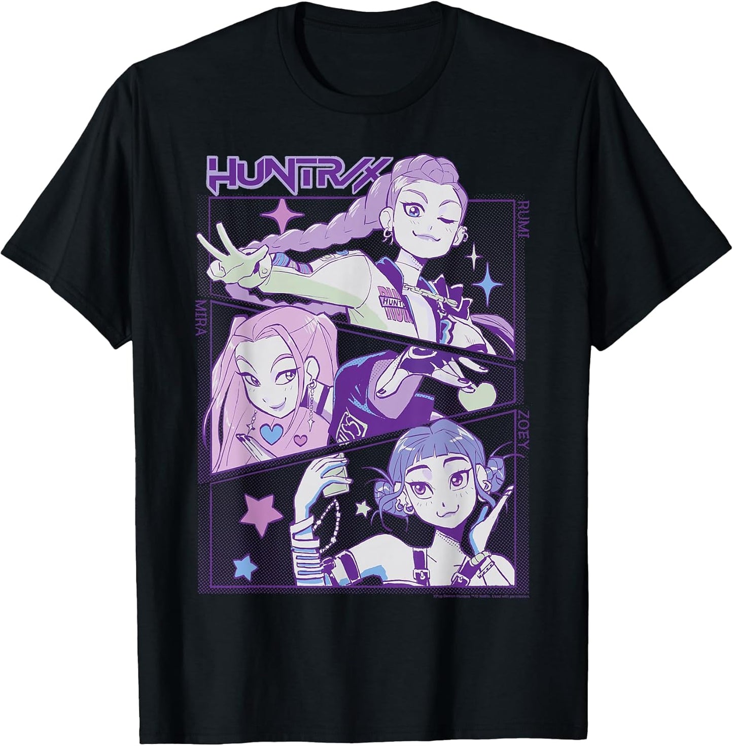 Huntrix Cute Animated Panels T-Shirt