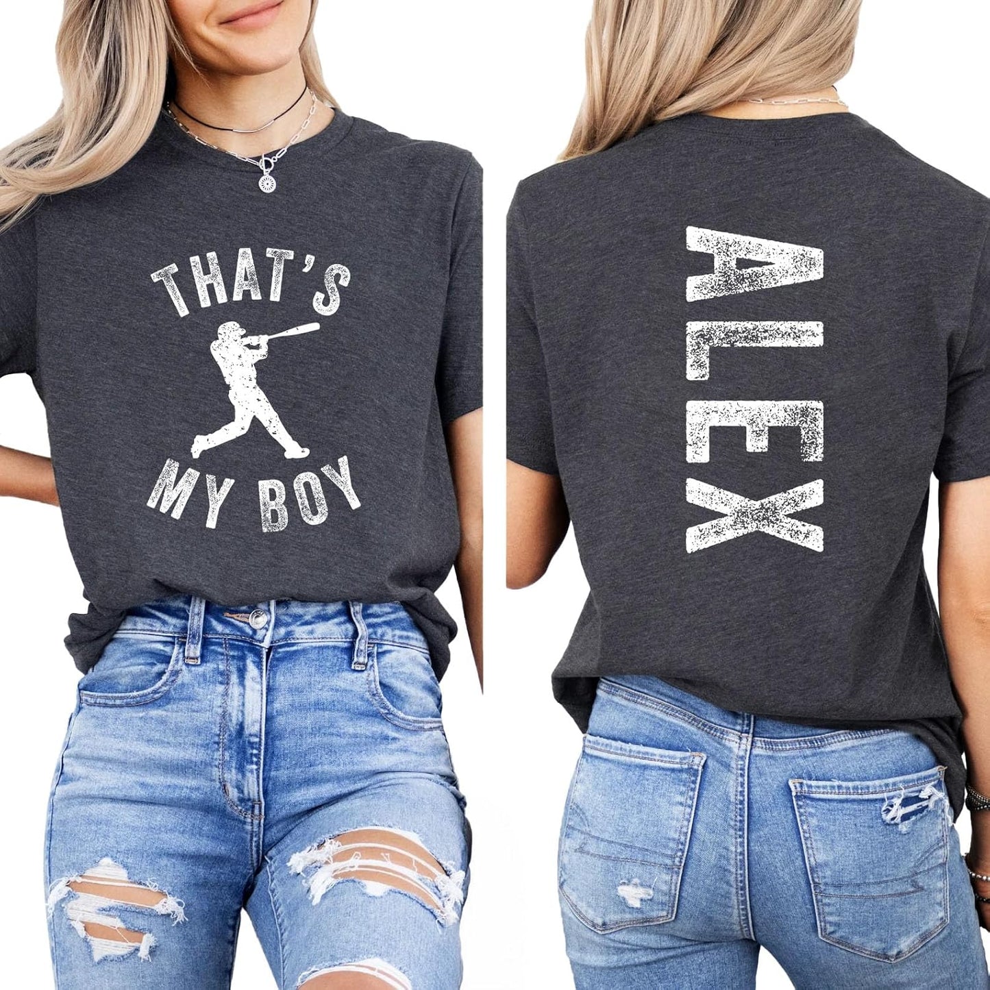 Personalized Baseball Mom Shirts for Women, Custom Shirt for Mothers Day, Custom Mama Baseball Shirt for Mom Era Game Day Tee, Grandma, Grandpa, Dad Gift