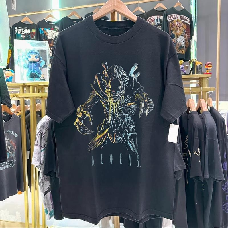90S Aliens Promo Rare Black Tshirt Unisex Shirt Gift for him, Gift for her, Gift for fan Casual Classic