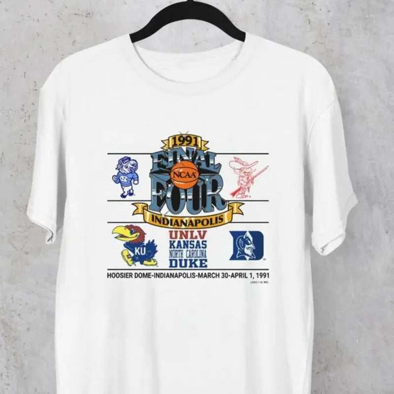 90s 80s Vintage 1991's Final Four Indianapolis T-Shirt Hoodie, Sweatshirt | InkThreadWorks.com