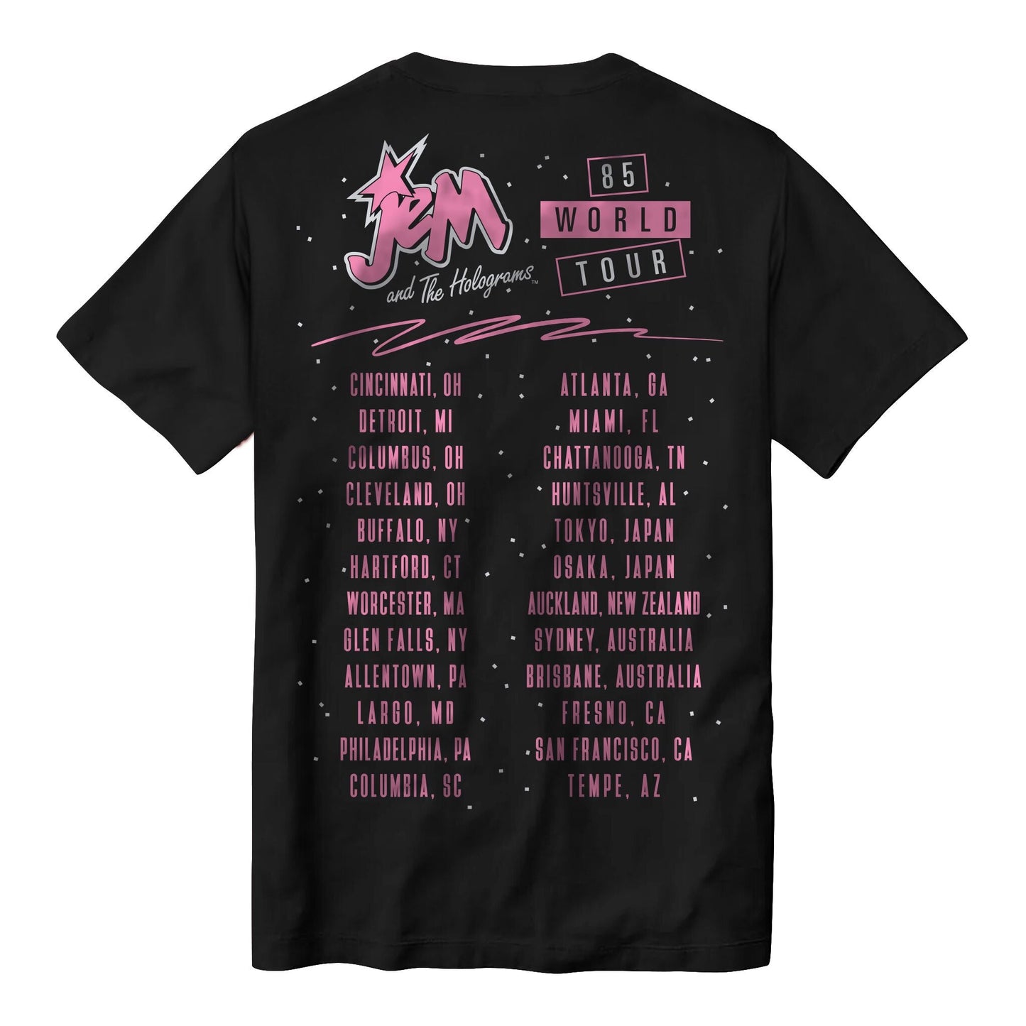 Jem and the Holograms World Tour T-shirt