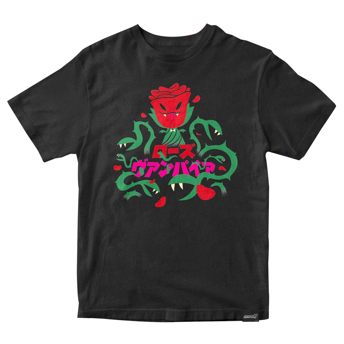 Super 7 T-Shirt - Kaiju Poster Rose Vampire