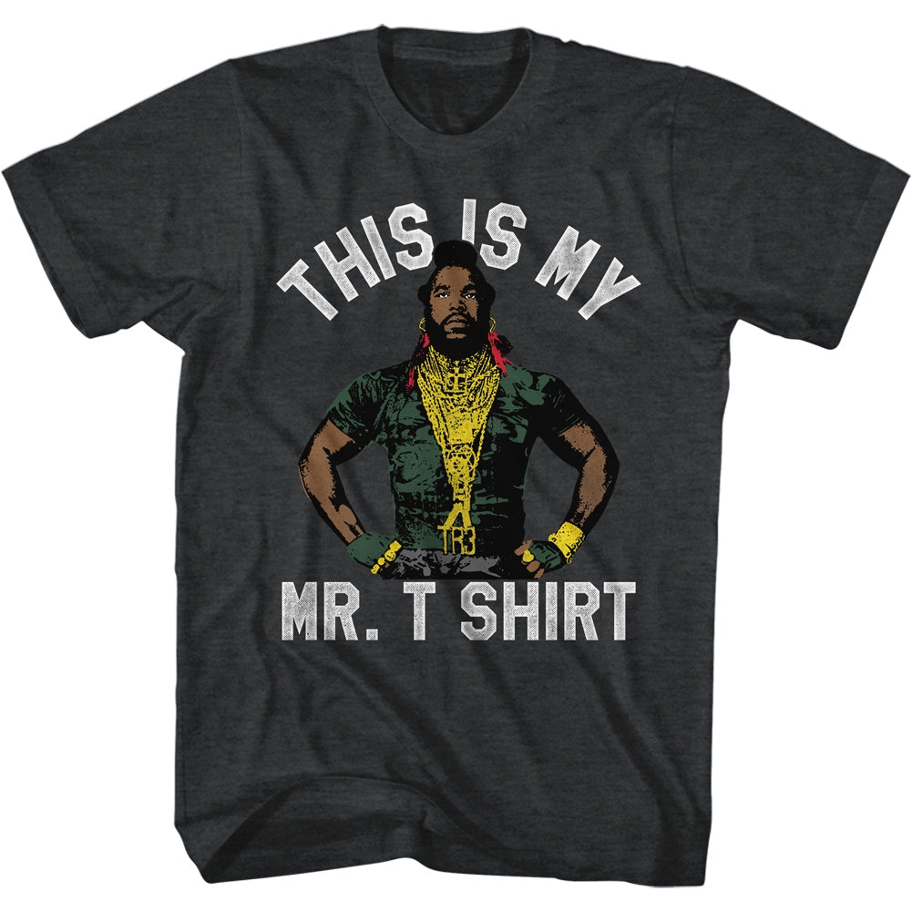 Mr. T Mens S/S T-Shirt - I'M Funny - Heather Black Heather
