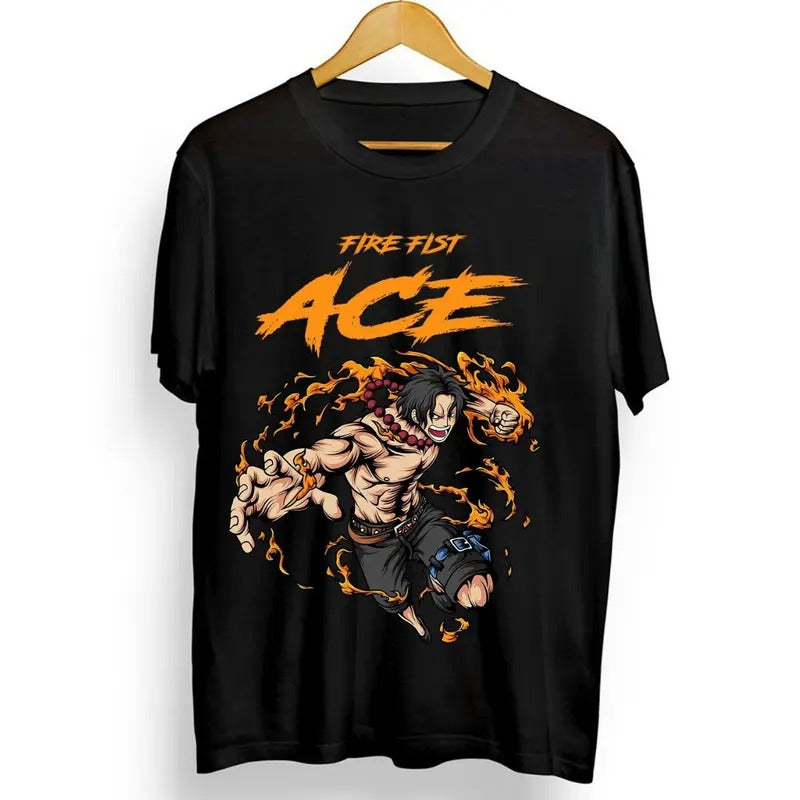 Ace One Piece T-shirt Monkey D Luffy Gear 5 Zoro Yamato Franky Anime Gift Shirt