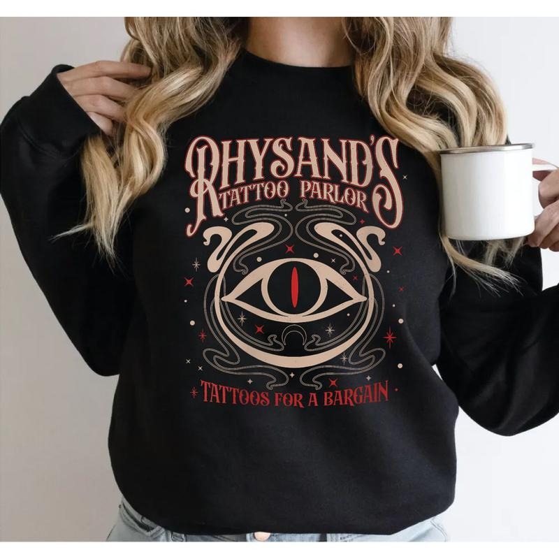 Acotar Velaris Rhysand's Tattoo Parlor Shirt, Feyre And Rhysand, The Night Court Tee, Novel Series Book Lover, Bookish...