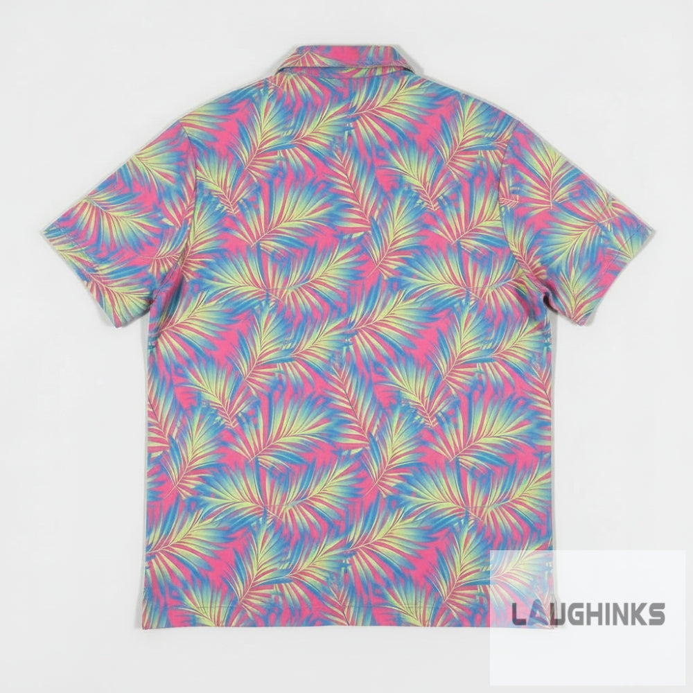Adam Sandler Pink Palm Print Hawaiian Shirt On The Drew Barrymore Show 2023