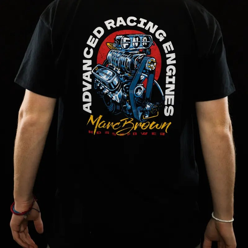 Advanced Racing Engines - Tshirt vintage shirts Cotton Crewneck