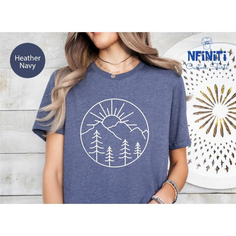 Adventure Tshirt Adventure Shirt Camping Shirts Mountain Tshirt Hiker Tshirts Nature Lover Shirt Camping Gift Vacation...