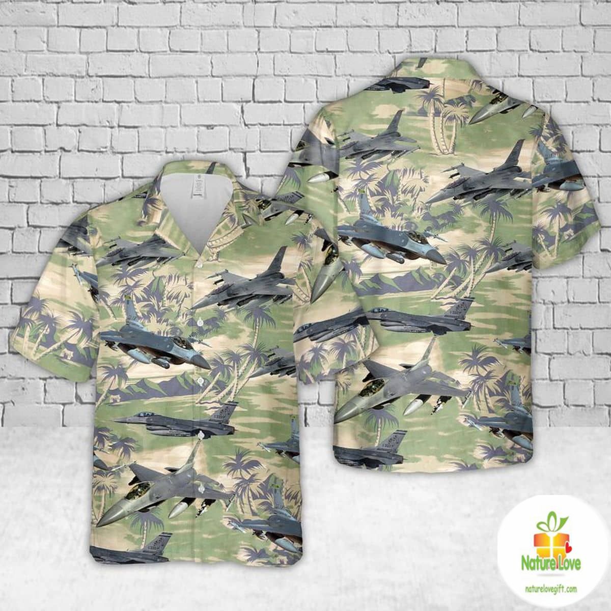 Fighting Falcon Hawaiian Shirt Air Force General Dynamics Aloha Shirts
