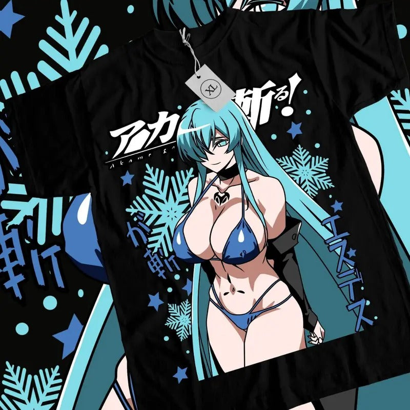 Akame Ga Kill Anime T-shirt & Sweatshirt, Esdeath Waifu Graphic Tee, Anime Manga Lover Gifts