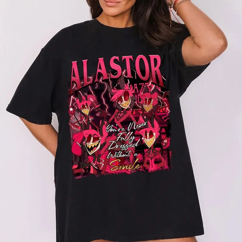 Alastor Hazbin Hotel T-Shirt, Hazbin Hotel Fan T-Shirt, Hazbin Hotel Movie T-Shirt, Alastor Unisex T-Shirt, Gifts