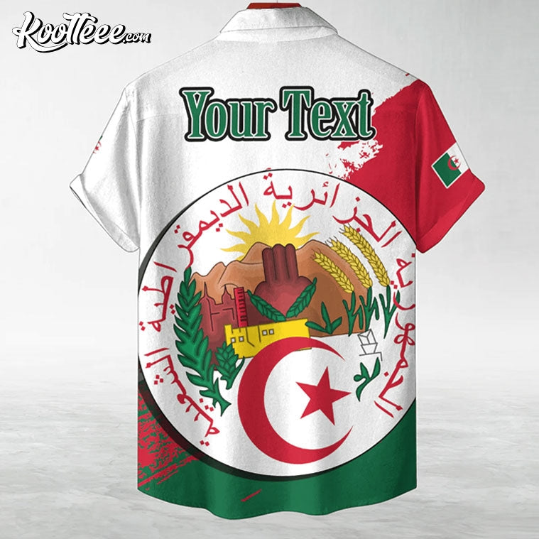 Algeria Emblem Custom Hawaiian Shirt
