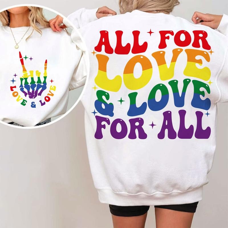 All For Love And Love For All T Shirt Hoodie Sweater Pride Ally T Shirt Hoodie Sweater Cutting File Gay Pride Gay Pride T...