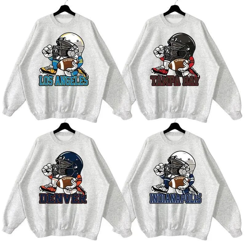 All Teams Football Helmet Mascot Sweatshirt, Football Thowback Vintage All Teams Sweatshirt, American Football Fans, Halloween Gift for Men, Women