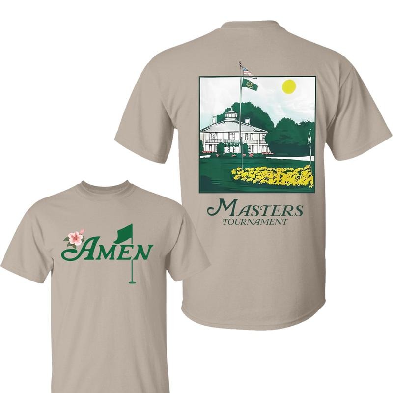 Amen Golf 2 Sided Shirt, 2025 Masters Tournament T-Shirt, Masters Golf Tee, Graphic Tee Gifts for Men, For Women