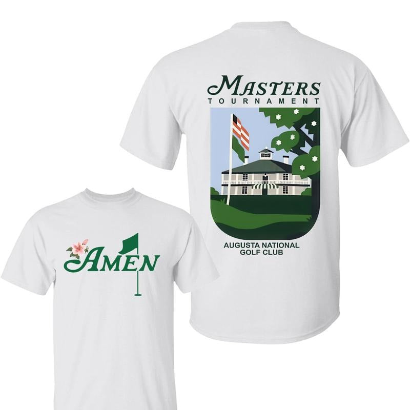 Amen Golf Shirt, 2025 Masters Tournament T-Shirt, Masters Golf Tee, Graphic Tee Gifts for Men, For Women