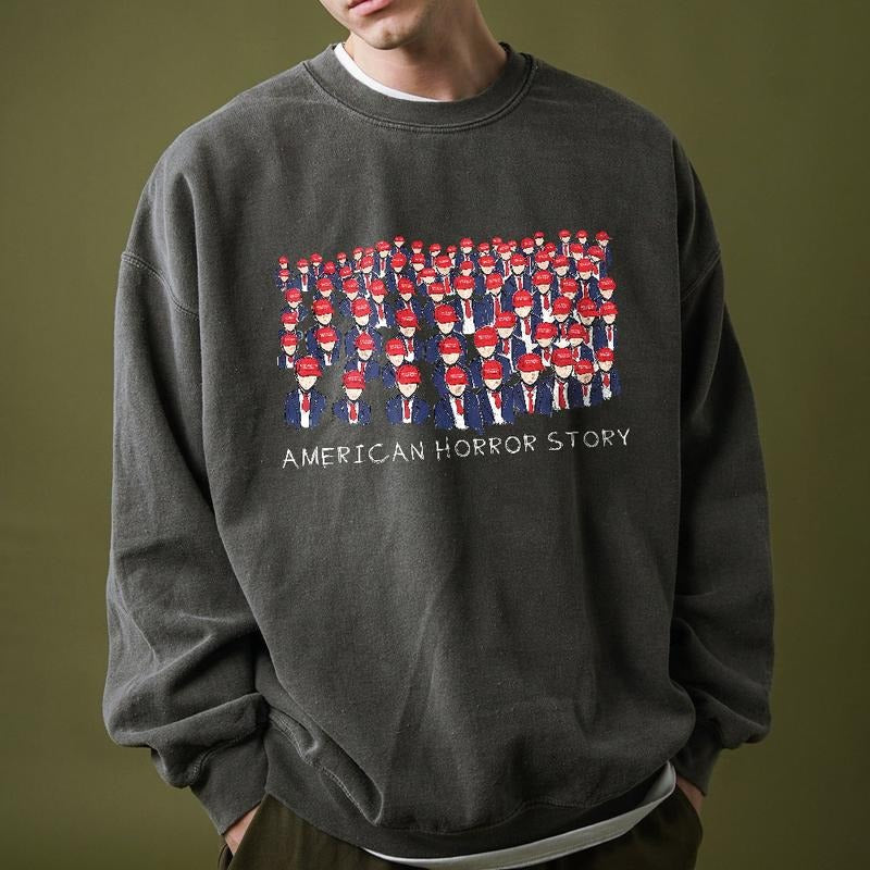American Horror Story Trump Sweatshirt, Political T-shirt, Trump American Horror Story Shirt,Anti Trump Shirt,Anti MAGA Shirt