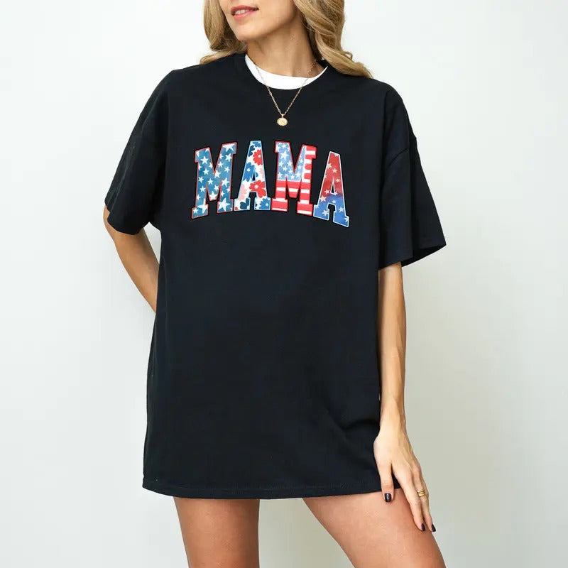 American Mama Shirt, Mama for 4th Of July Shirt, Independence Day Shirt, American Patriotic Shirt, Fourth of July T Shirts Design for Mom