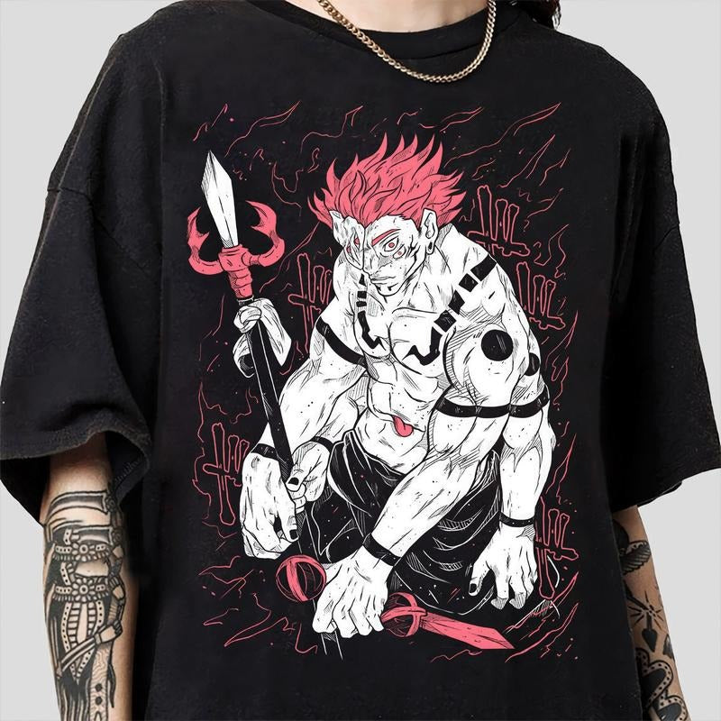 Anime Ryomen Sukuna Anime Shirt Anime Lover Shirt Anime Sweatshirt Anime Manga Shirt Anime Sukuna Gift Men And Women T-shirt